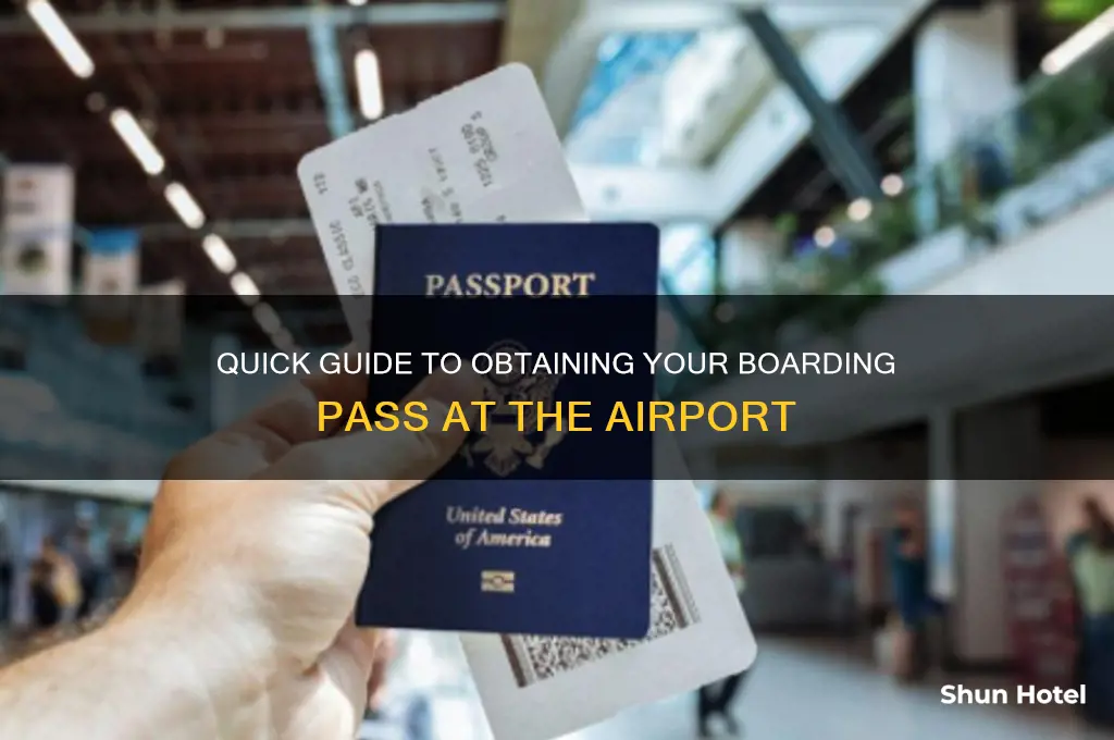 how to get the boarding pass on airport