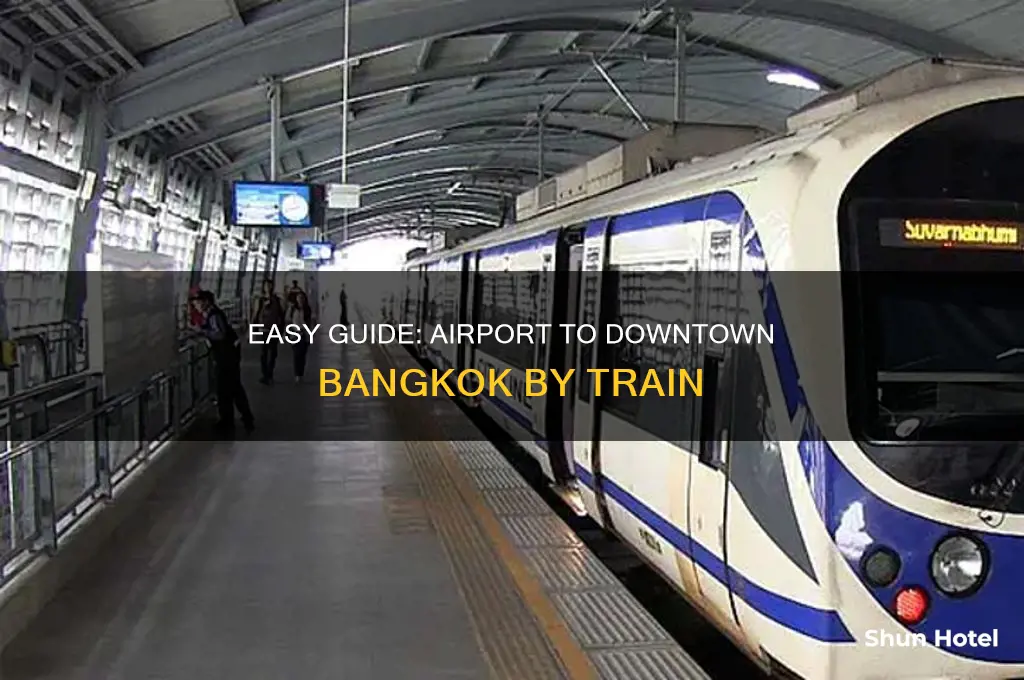 how to get the train to downtown bangkok from airport