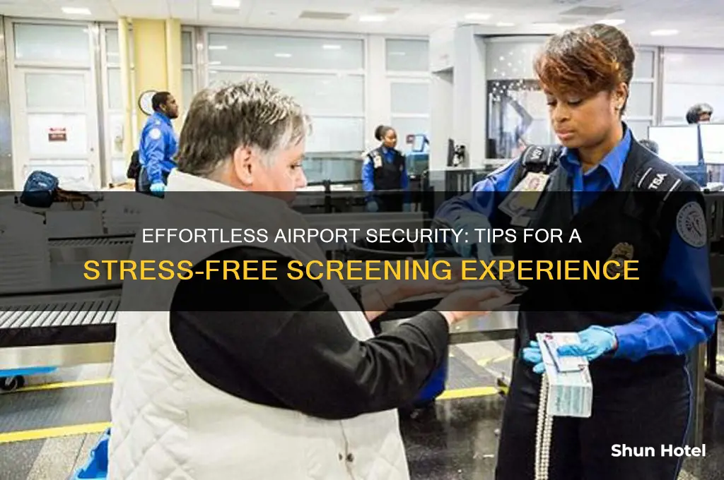 how to get through airport security smoothly