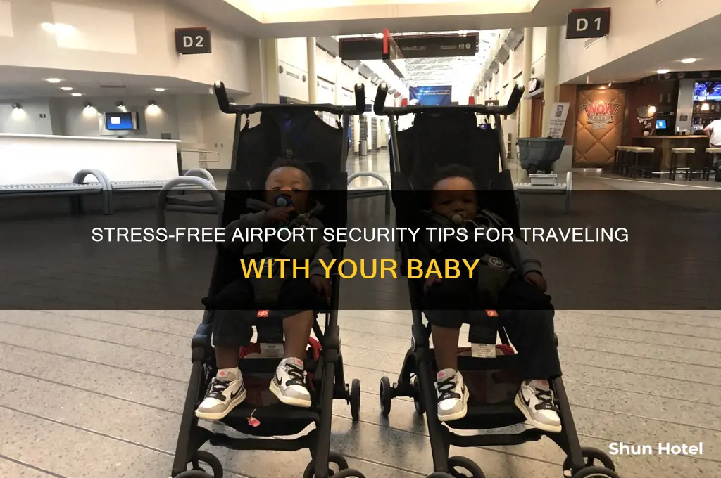how to get through airport security with a baby