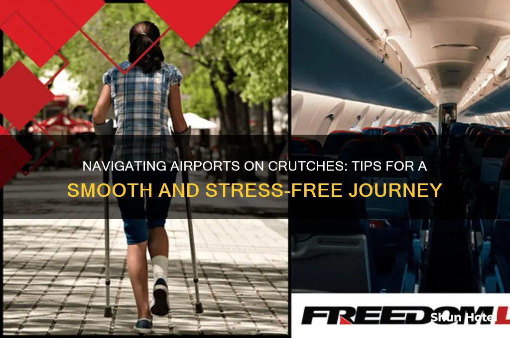 how to get through an airport on crutches