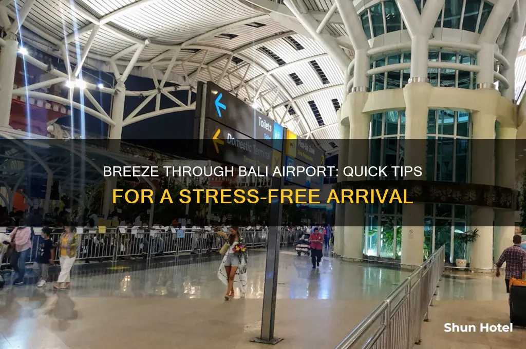how to get through bali airport quickly