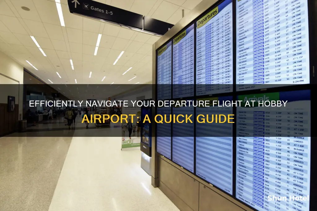 how to get through departure flight at hobby airport