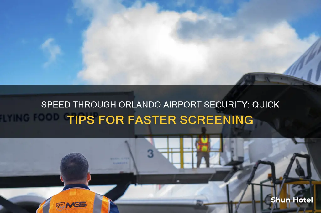 how to get through orlando airport security faster