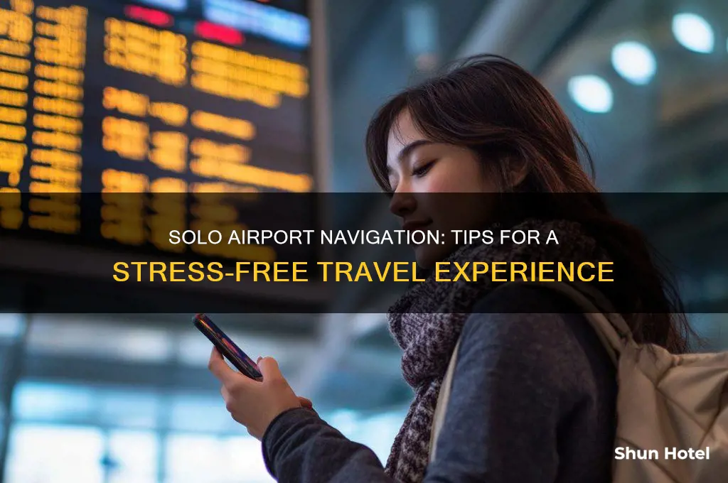how to get through the airport alone