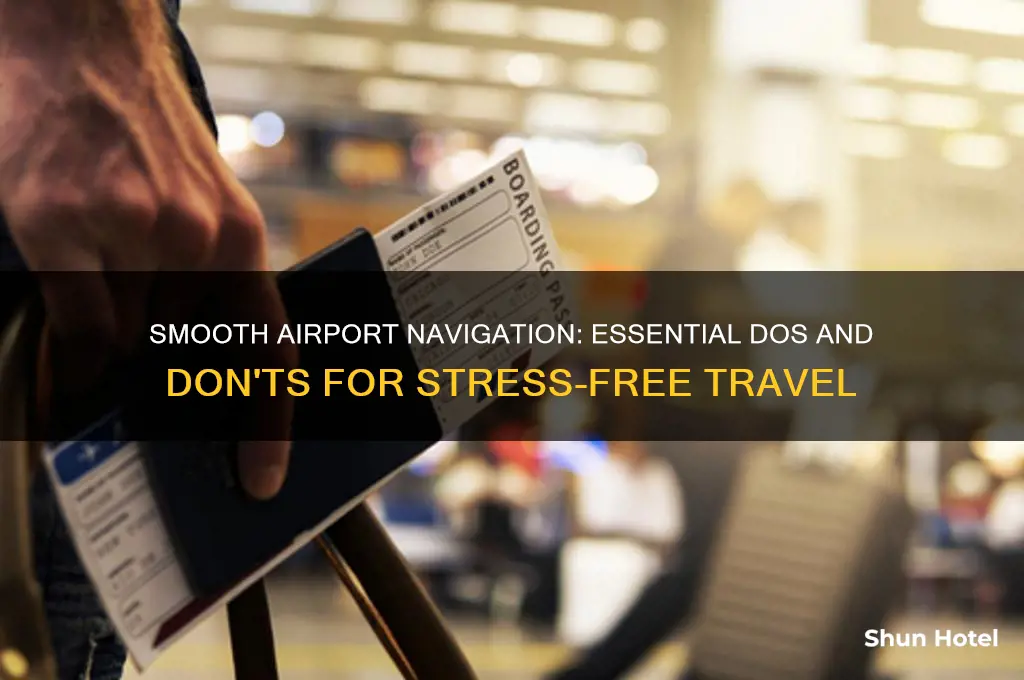 how to get through the airport smoothlu dos and donts