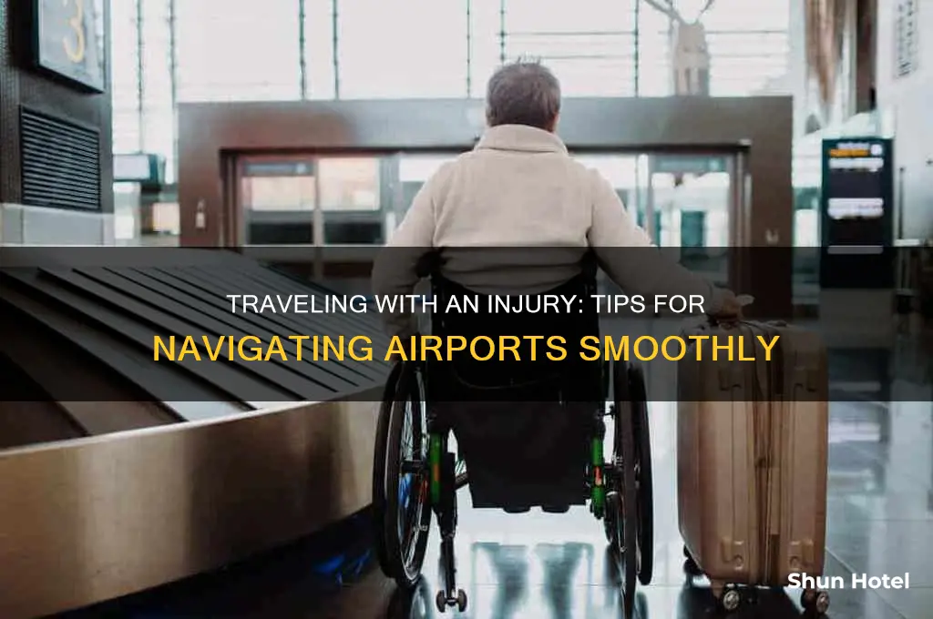 how to get through the airport with an injury