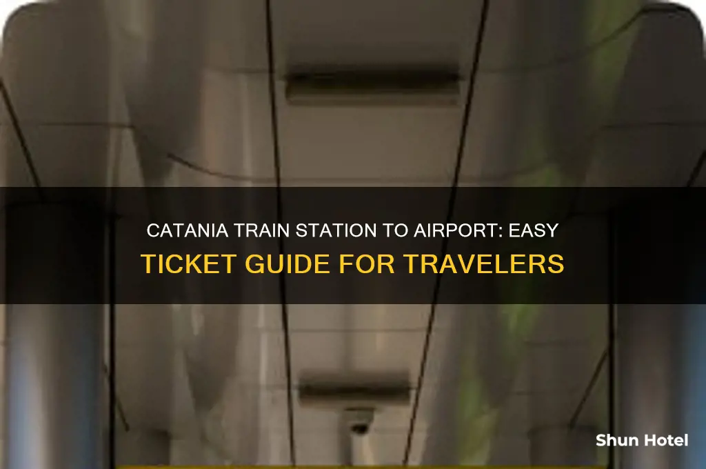 how to get ticket from catantia train station to airport