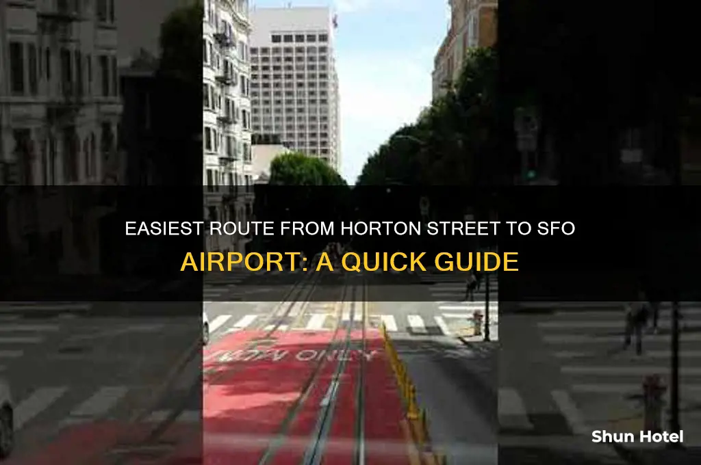 how to get to 4885 horton st to sfo airport