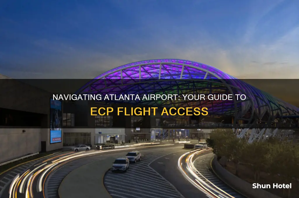 how to get to a ecp flight in atlanta airport
