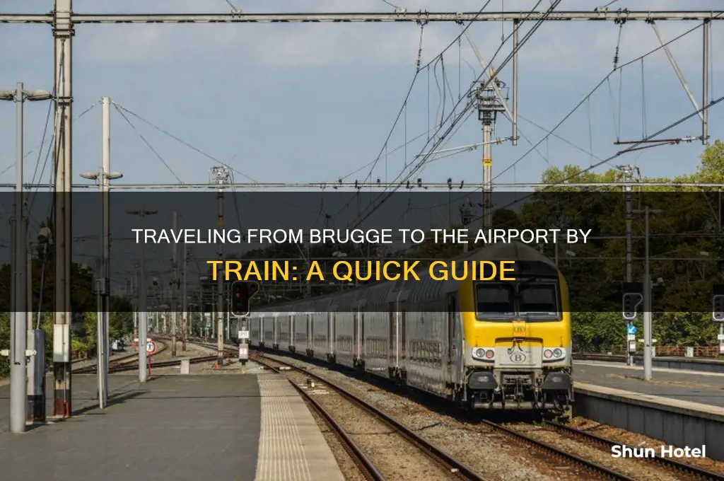 how to get to airport from brugge by train