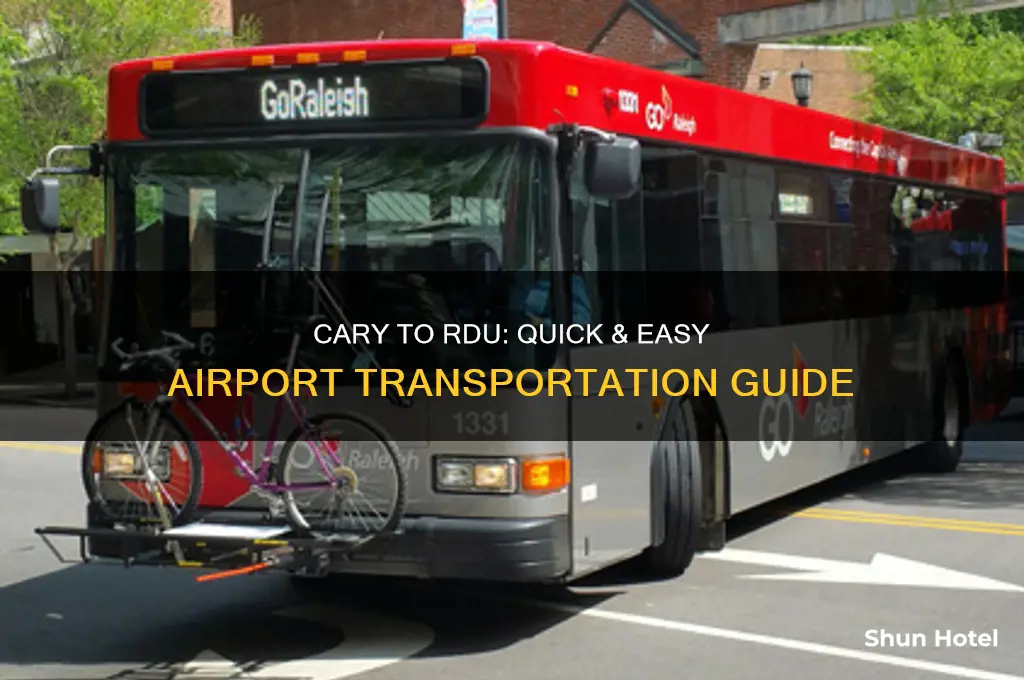 how to get to airport from cary nc