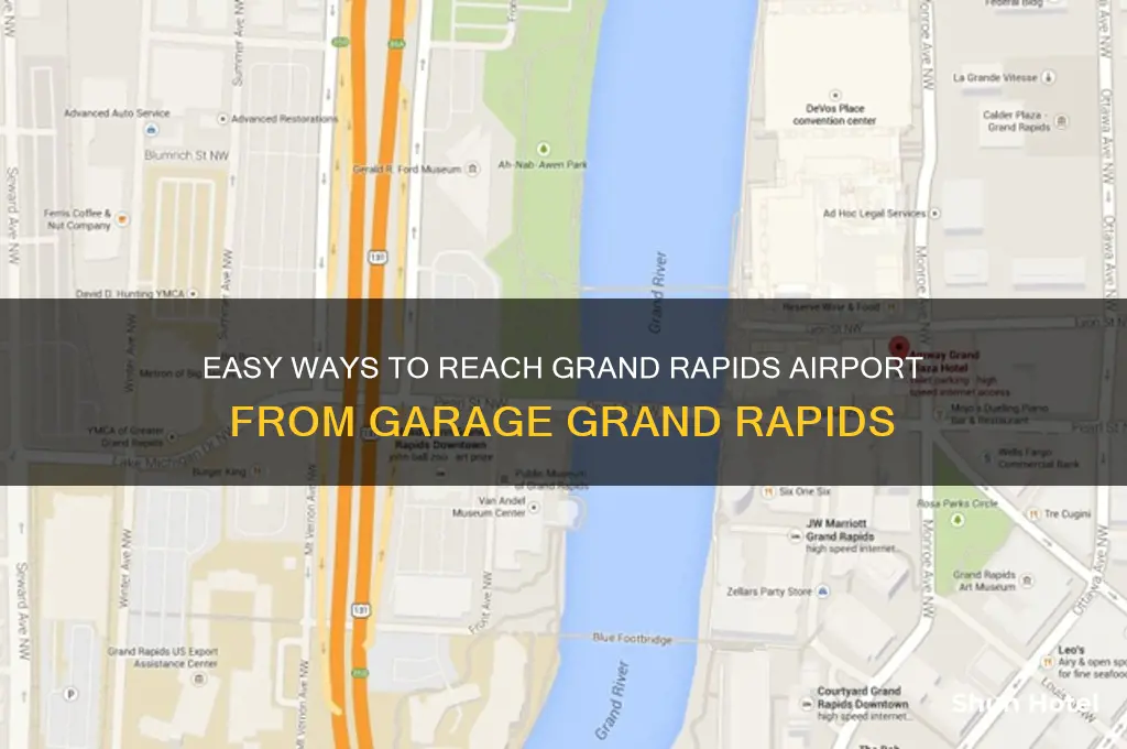 how to get to airport from garage grand rapids