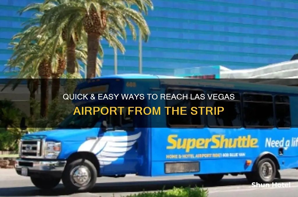 how to get to airport from las vegas strip