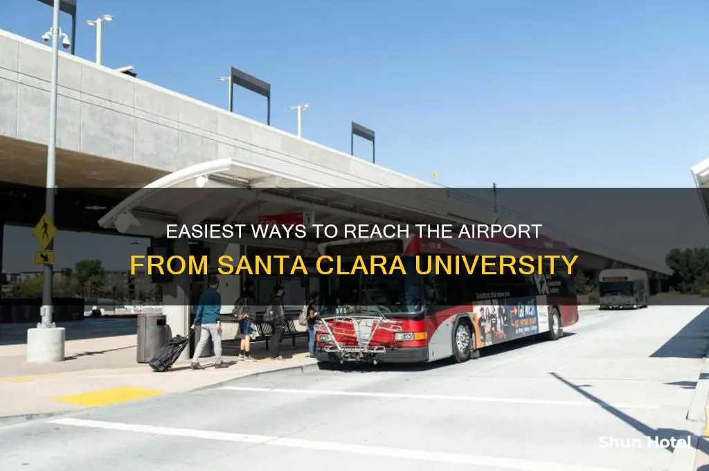 how to get to airport from santa clara university