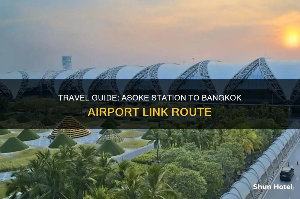 how to get to airport link bangkok from asoke station