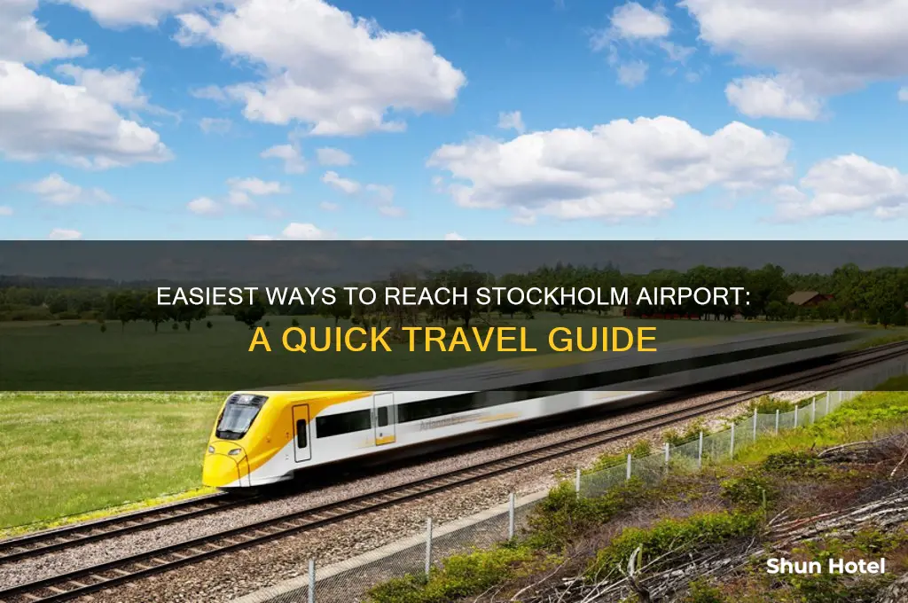 how to get to airport stockholm