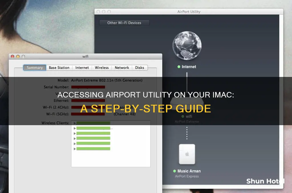 how to get to airport utility on imac