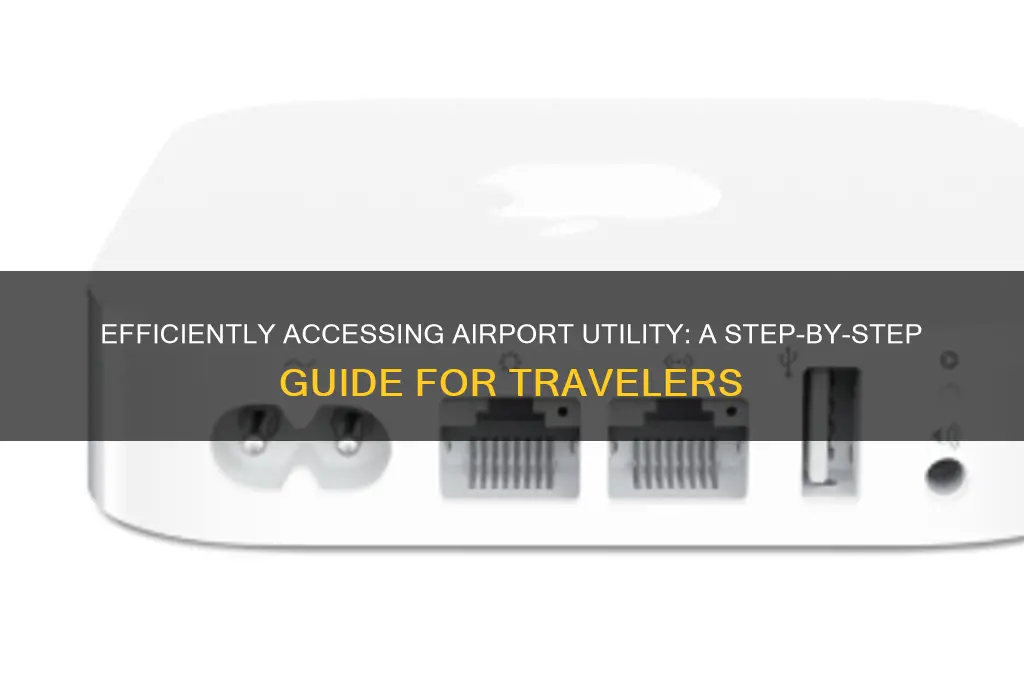 how to get to airport utility