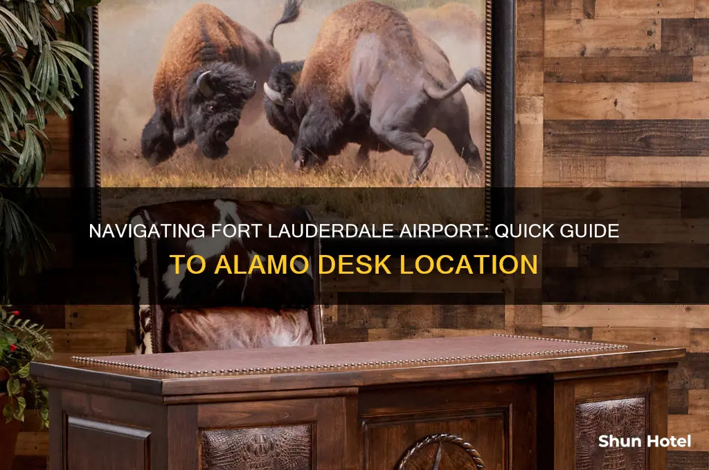 how to get to alamo desk fort lauderdale airport