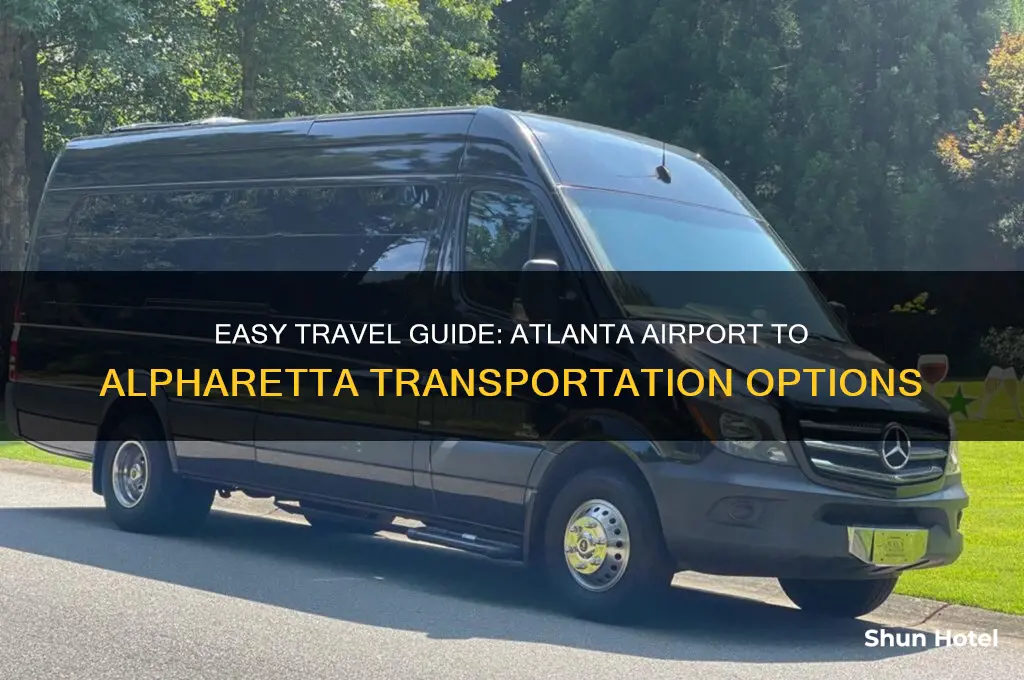 how to get to alpharetta from atlanta airport