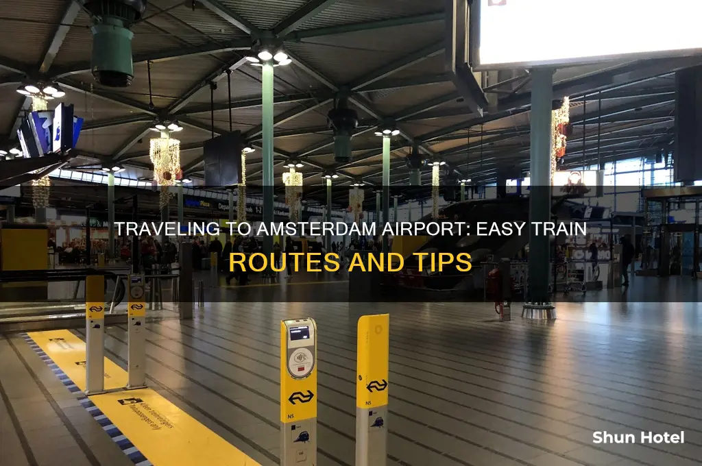 how to get to amsterdam airport by train