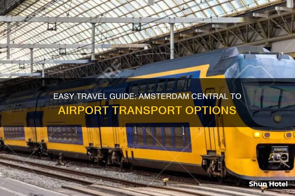 how to get to amsterdam airport from amsterdam central