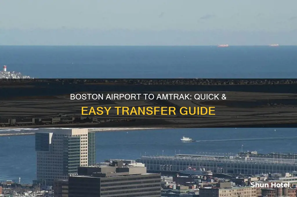 how to get to amtrack from boston airport