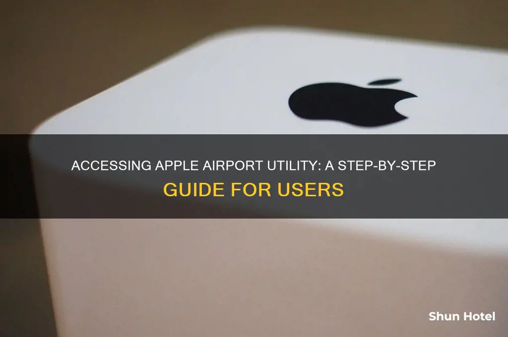 how to get to apple airport utility