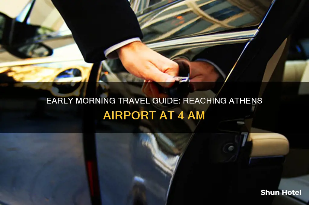 how to get to athens airport at 4am