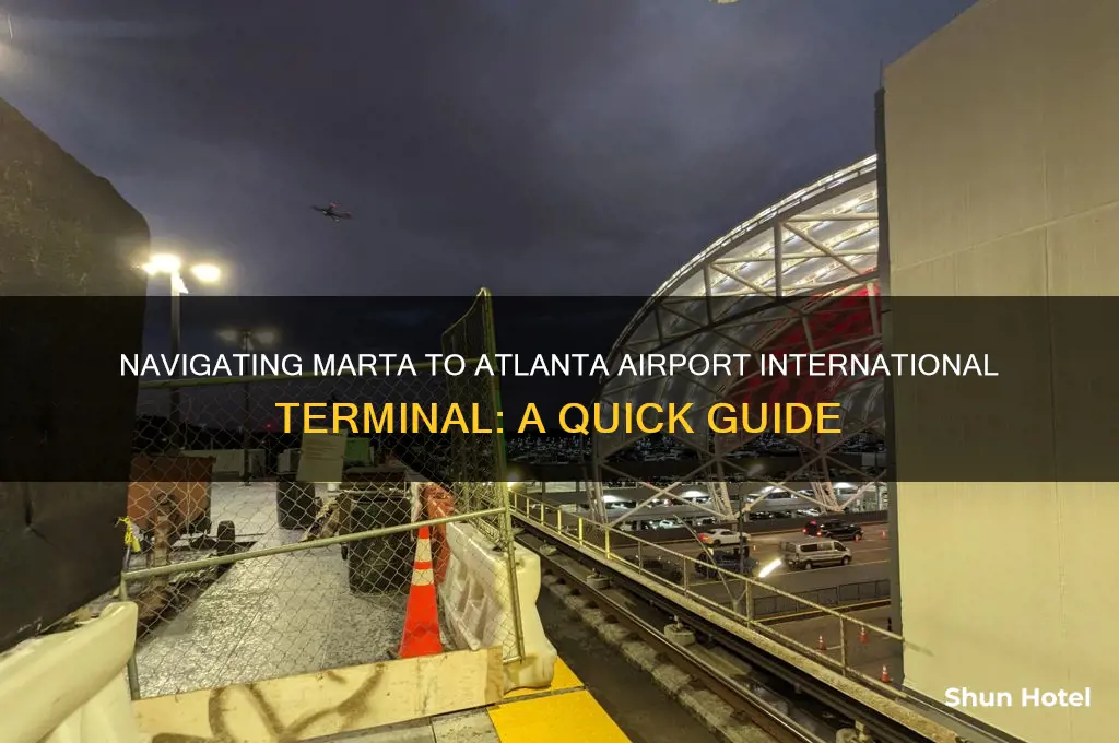 how to get to atlanta airport international terminal from marta