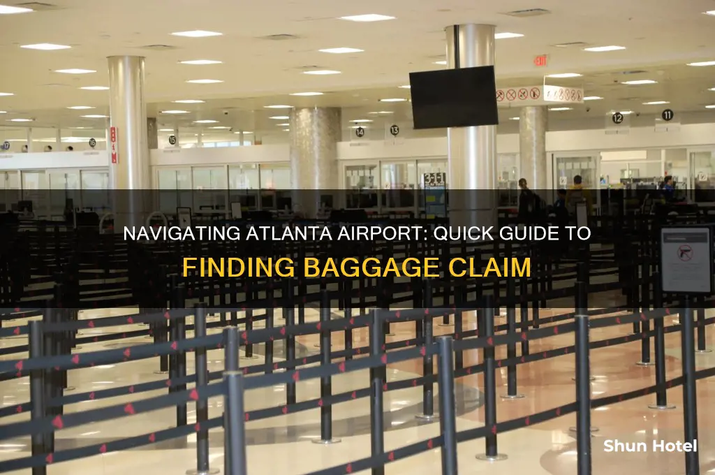 how to get to baggage claim at atlanta airport