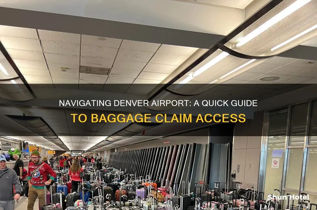 how to get to baggage claim at denver airport