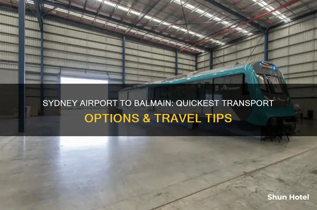 how to get to balmain from sydney airport