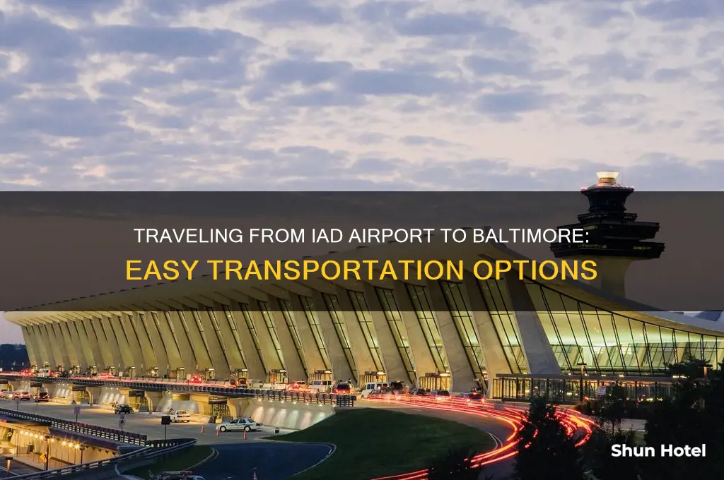 how to get to baltimore for iad airport