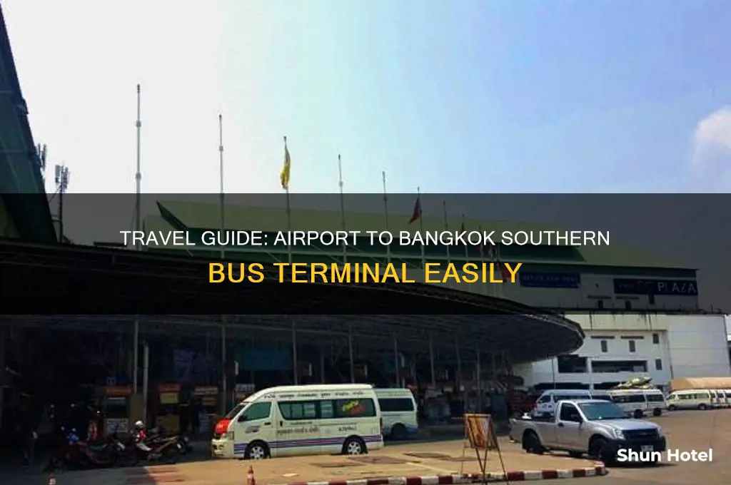 how to get to bangkok southern bus terminal from airport