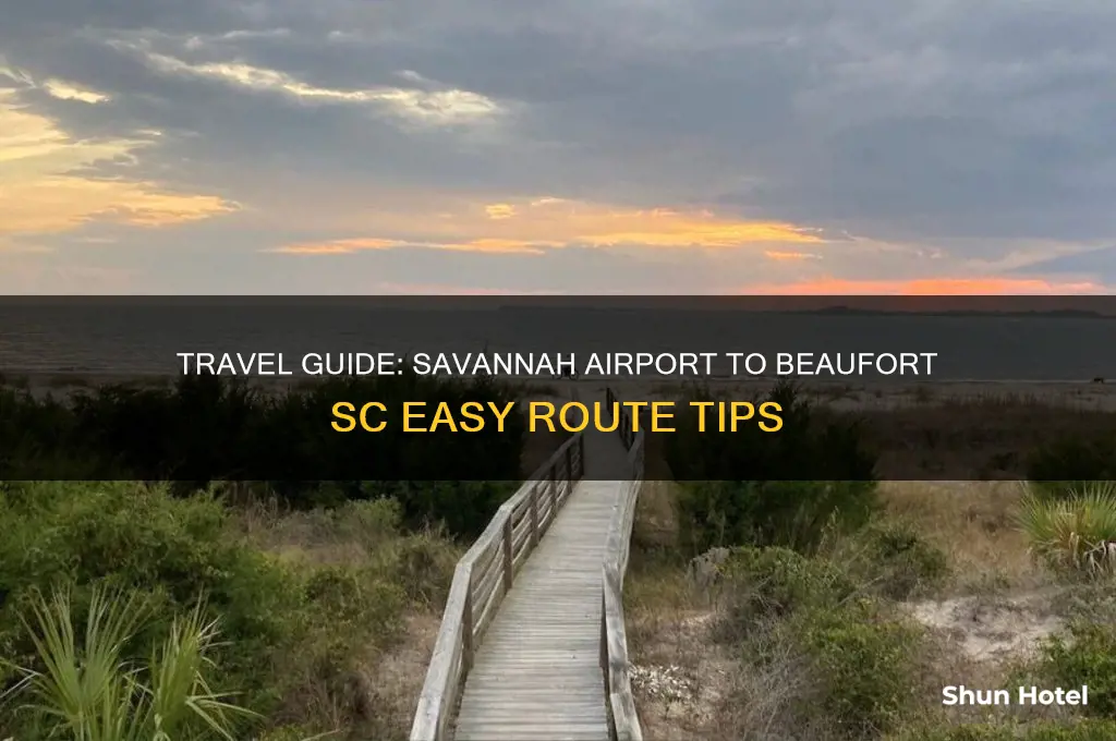 how to get to beaufort sc from savannah airport