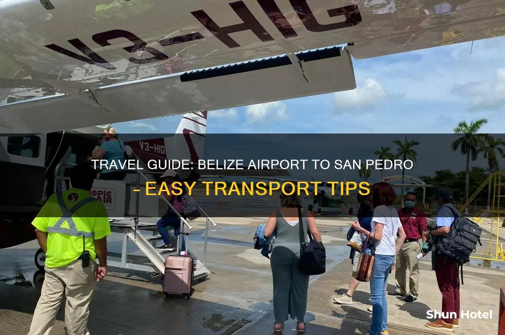 how to get to belize airport to san pedro