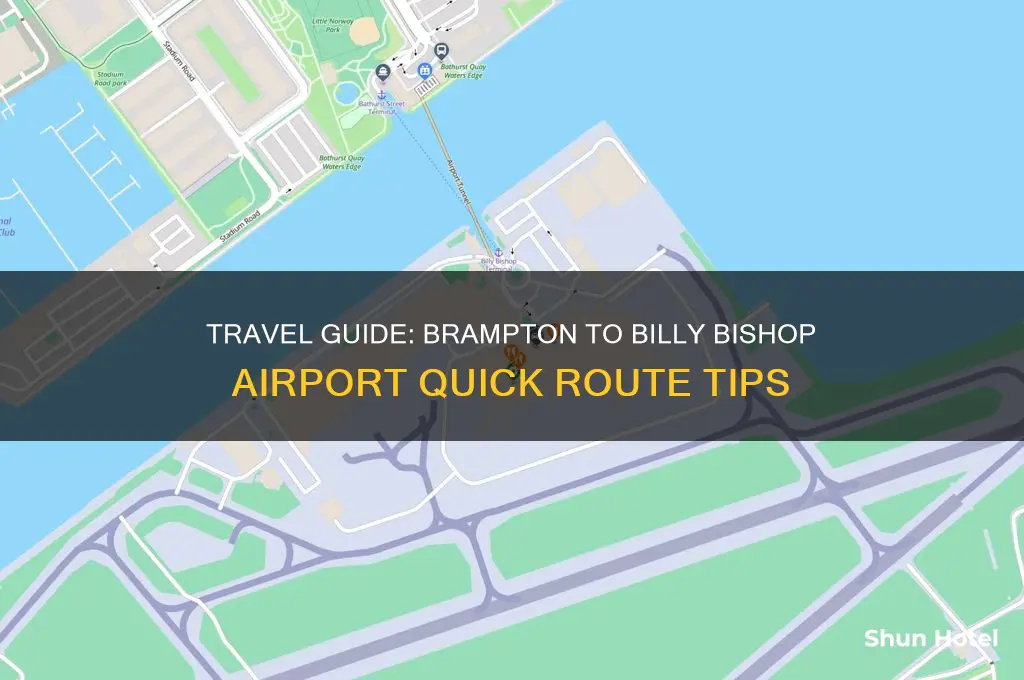 how to get to billy bishop airport from brampton