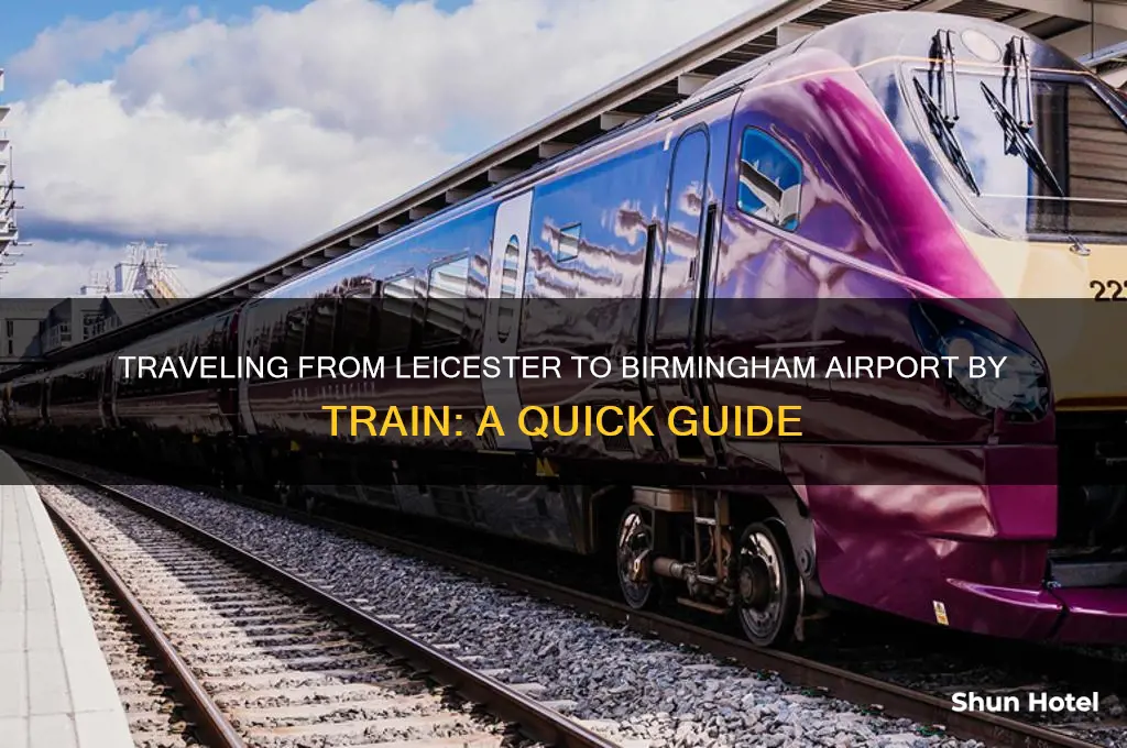 how to get to birmingham airport by train from leicester
