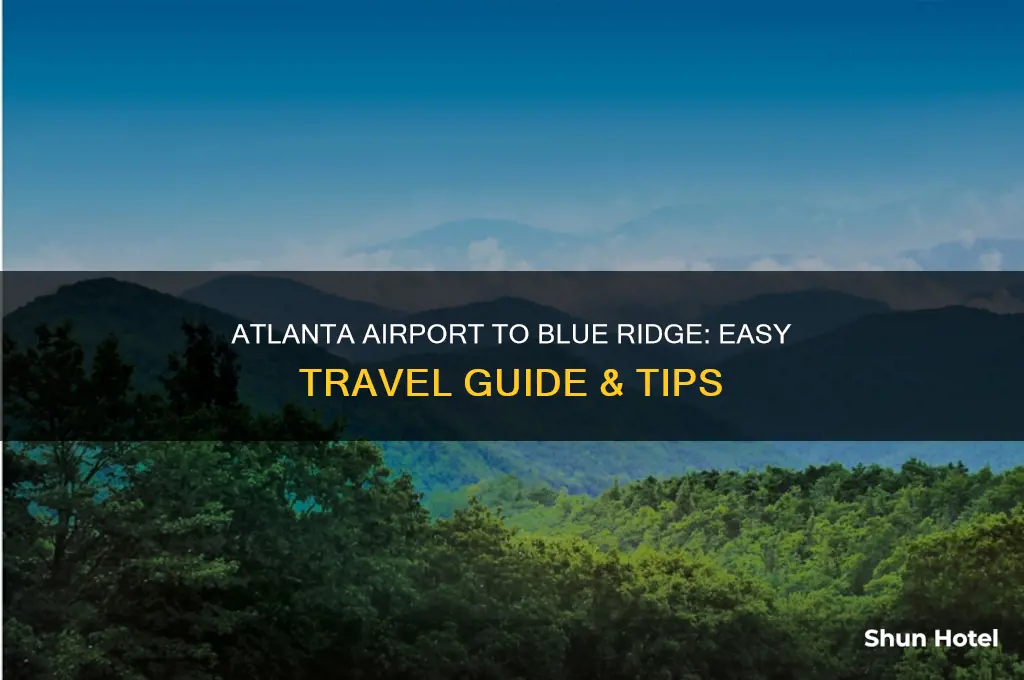 how to get to blue ridge from atlanta airport