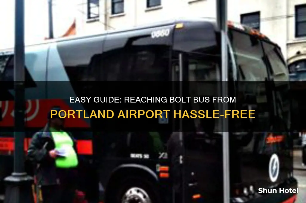 how to get to bolt bus from portland airport