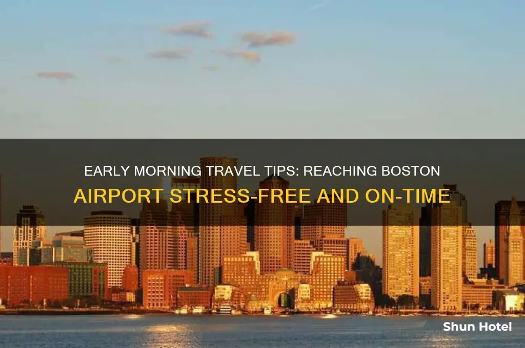 how to get to boston airport early in the morning