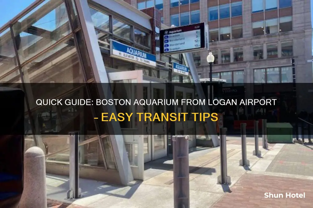 how to get to boston aquarium from the airport