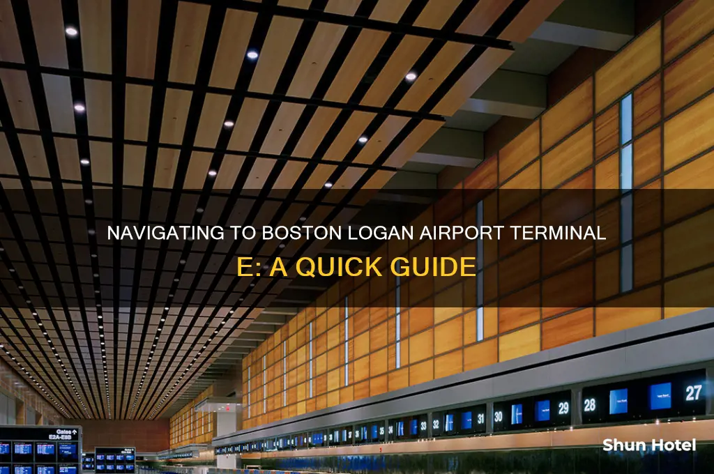 how to get to boston logan airport terminal e