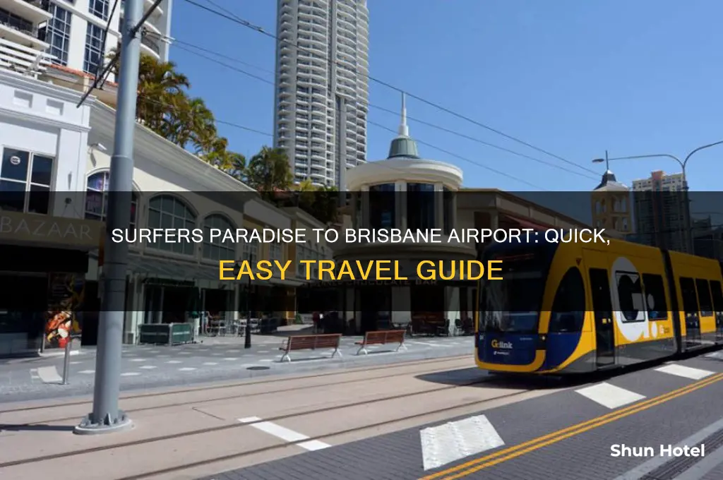 how to get to brisbane airport from surfers paradise