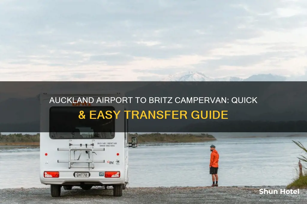 how to get to britz campervan from auckland airport