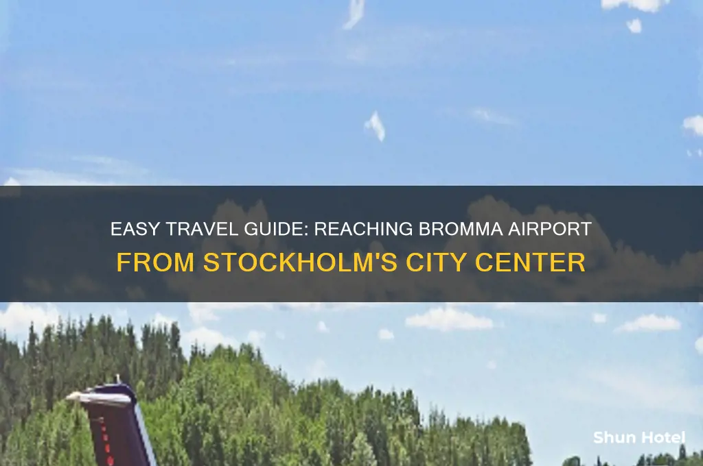 how to get to bromma airport from stockholm