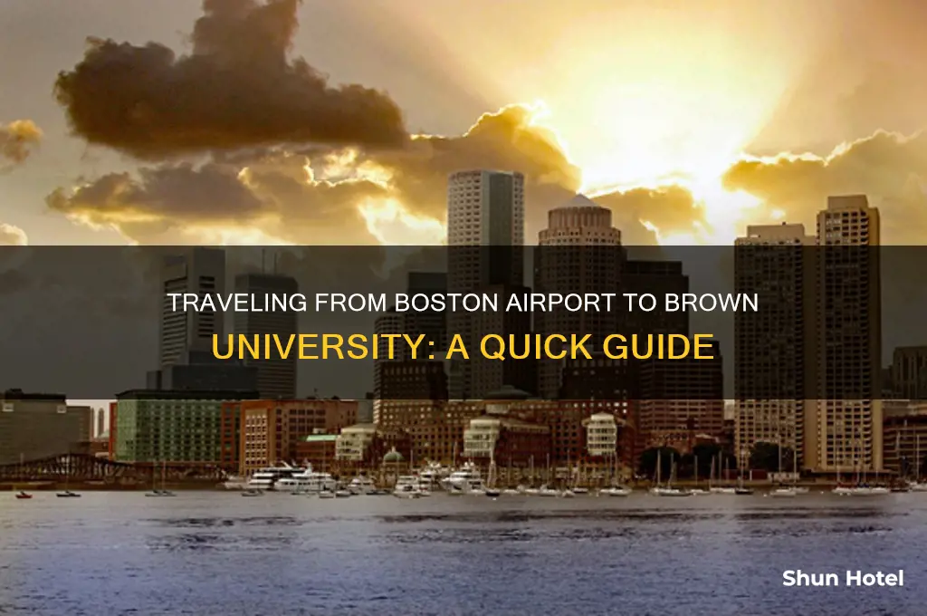 how to get to brown university from boston airport