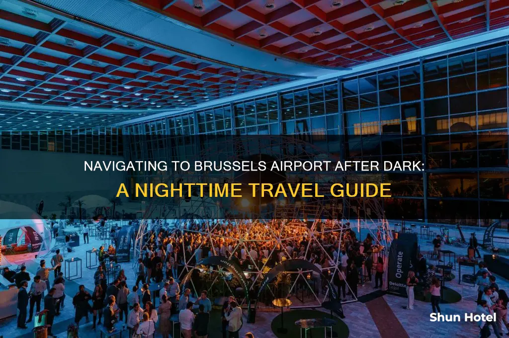 how to get to brussels airport at night